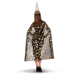 Costumi di Carnevale - Set Costume da Strega con Mantello da 120 cm e Cappello per Gioco Immaginativo - Professioni Fittizie e Gioco di Ruolo