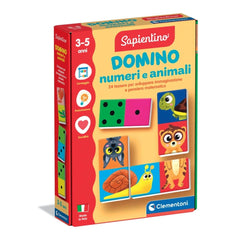 Clementoni - Domino-Numeri-e-Animali - Giochi-da-Tablero