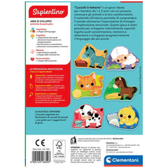 Clementoni - Sapientino-Montessori-Cuccioli-in-Fattoria-Giochi Educativi