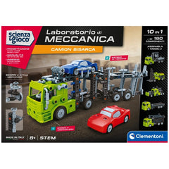 Clementoni - STEM-10-in-1-Mechanics-Truck-Construction-Set-Toys