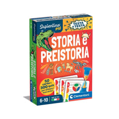Clementoni - Testa A Testa Giochi di Carte Storia e Preistoria - Edizione Italiana