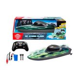 Dickie Toys - RC Hydro Flash Speed Boat - 29cm High-Speed Remote Control Boat - Age +6 - Play Vehicles
