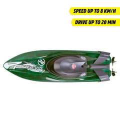 Dickie Toys - RC Hydro Flash Speed Boat - 29cm High-Speed Remote Control Boat - Age +6 - Play Vehicles
