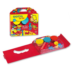 Fila Giotto Be-Bè My First Creation clay and modelling dough set in glossy red packaging with yellow and blue text and compon