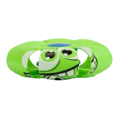 Goliath Wahu Kamuolys Phlat Ball Mini Monsters features a green monster with a face, arms, legs, and playful design.