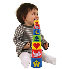 Gowi - Pyramid Standard - 7 Pieces - Sorting & Stacking Toys