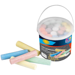 Happy People - Street Chalk 20 Pcs Set In Round Plastic Box