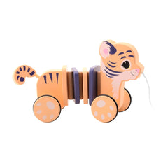 Johntoy - The Wildies Family Trek Tiger - Push & Pull Toys