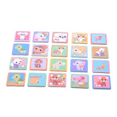 Johntoy - Il Gioco di Carte della Famiglia Wooden Wildies Memo