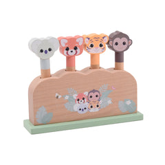 Johntoy - Wooden Popup Wildies - Baby Activity Toys