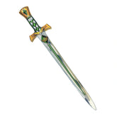Kingmaker Sword with gold handle and silver blade, accented in green and white, designed for pretend professions and role pla