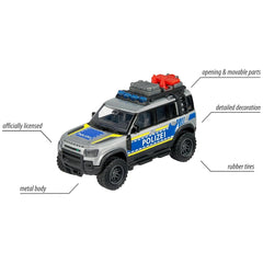 Majorette Land Rover Defender 90 Veicoli da Gioco della Polizia