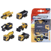 Majorette - Set di Veicoli da Gioco Volvo Construction 3 Pezzi - Veicoli da Gioco