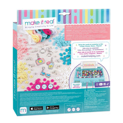 Summer Vibes Heishi Bead Set in colorful cardboard packaging with transparent window, showcasing beads, tools, and stickers.