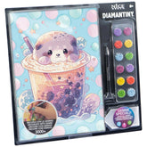 NICE Diamantiny Level Up Coloring packaging features a cute cartoon animal in an ice cream cup against a pastel blue backgrou