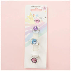 Nice - Royal Party 3 Pcs Rings Set Pack - Jewelry