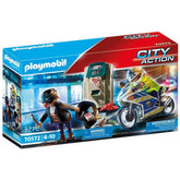 Playmobil City Action Inseguimento Polizia con Moto del Ladro di Soldi - 70572