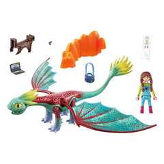 Playmobil Dragons: I Nove Regni Piume & Alex - 71083
