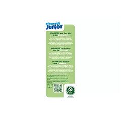 Playmobil Junior Merry-Go-Round toy packaging with green background, prominent white and blue text, and QR code.
