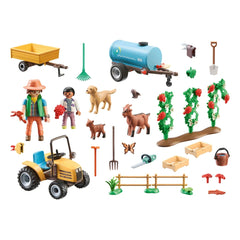 Playmobil My Life Trattore con Rimorchio e Serbatoio d'Acqua - 71442