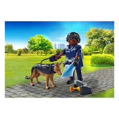 Playmobil Specials Ufficiale di Polizia con Cane Antisabotaggio - 71162