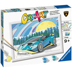 Ravensburger - Creart Blue Lamborghini - Painting By Numbers - Arts & Crafts