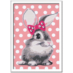 Ravensburger - Creart Coniglietto Coccoloso Con Glitter - Pittura Per Numeri - Arte e Fai Da Te