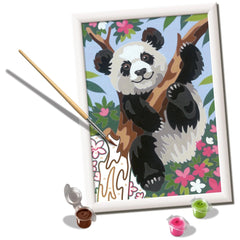 Ravensburger - Creart Panda Giocoso - Pittura per Numeri - Arti e Mestieri