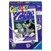 Ravensburger - Creart Puppies Under The Stars - Painting By Numbers - Arts & Crafts