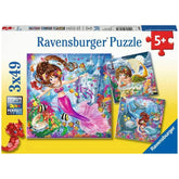 Ravensburger - Sirene Incantevoli - 3x49 Pezzi - Puzzle