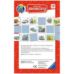 Ravensburger - How Come For What Reason Why Vehicles Memory - Board Game - German Edition