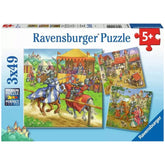 Ravensburger - Knights Tournament In The Middle Ages - 3x49 Pieces - Puzzles