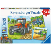Ravensburger - Grande Macchinario Agricolo - 3x49 Pezzi - Puzzle
