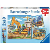 Ravensburger - Grandi Veicoli da Costruzione - 3x49 Pezzi - Puzzle