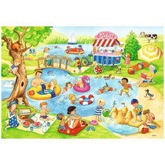 Ravensburger - Tempo Libero Al Lago - 2x24 Pezzi - Puzzle