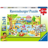 Ravensburger - Leisure Time At The Lake - 2x24 Pieces - Puzzles