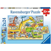 Ravensburger - Tanto da fare nel cantiere - 2x24 pezzi - Puzzle