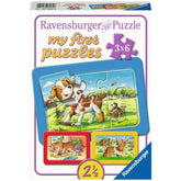 Ravensburger - I miei primi puzzle - Amici animali - 3X6 pezzi - Puzzle