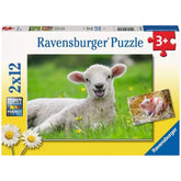 Ravensburger - I nostri animali della fattoria - 2x12 pezzi - Puzzle