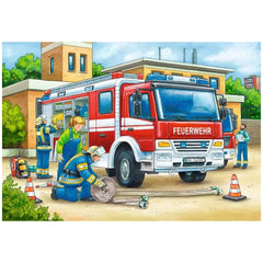 Ravensburger - Polizia e Vigili del Fuoco - 2x12 Pezzi - Puzzle