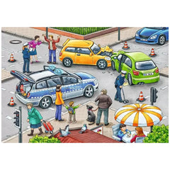 Ravensburger - Traveling With Blue Lights - 2x12 Pieces - Puzzles