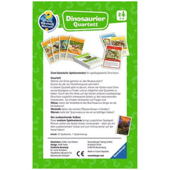 Ravensburger - Wieso? Weshalb? Warum? Dinosaurier Quartett - Gioco da Tavolo - Edizione Tedesca