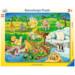 Ravensburger - Visita allo Zoo - 14 Pezzi - Puzzle