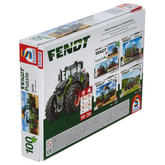 Schmidt Spiele - Fendt 724 Vario, Fendt 716 Vario con caricatore frontale Cargo 4x85 100 Pz - Puzzle