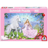 Schmidt Spiele - Principessa degli Unicorni 100 Pz - Puzzle