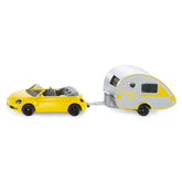 Siku - Volkswagen Beetle con rimorchio caravan - Veicoli da gioco