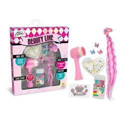 Teorema Miss Carina Beauty Line Kit 4in1 features a pink and white checkered packaging with a nail art brush and accessories.