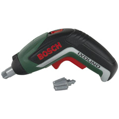 Theo Klein Bosch Ixolino II toy in green plastic with red branding, silver tip, designed for pretend professions and role pla