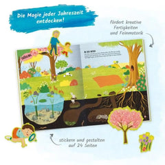 TROTSCH - Il mio grande libro di adesivi Stagioni - Edizione tedesca
