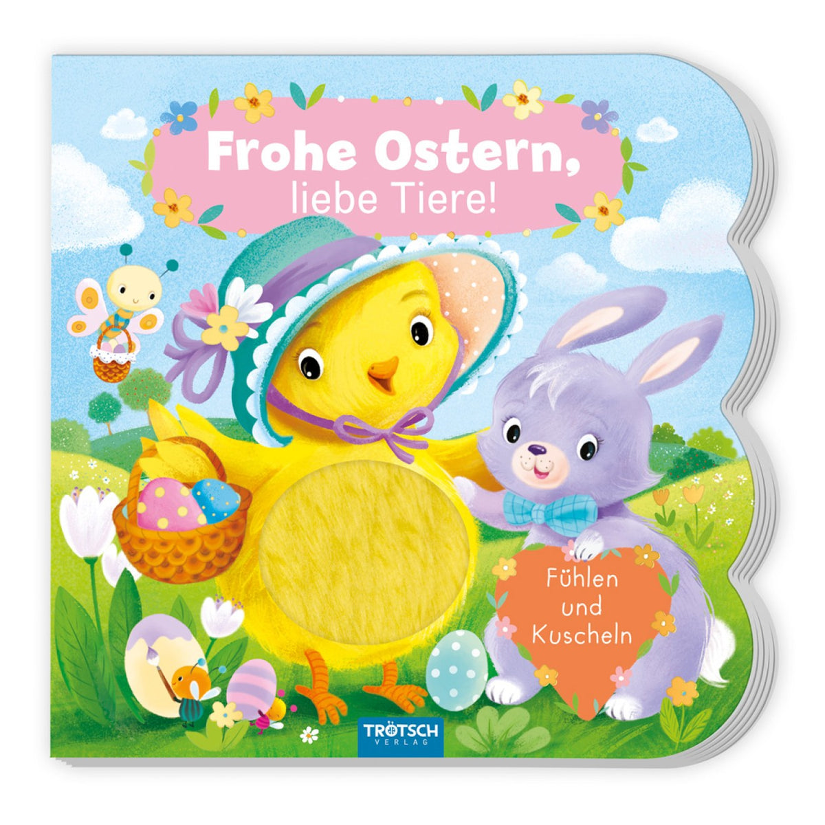 Trötsch Verlag - Books - Frohe Ostern, liebe Tiere - Sensory Board Book - 3+ Years